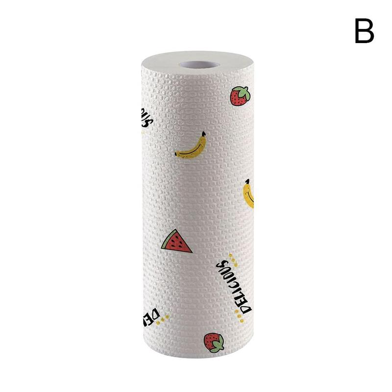 Trapos de limpieza desechables para el hogar, paño de cocina en seco y mojado, lavable, no tejido, C4X3: Fruit