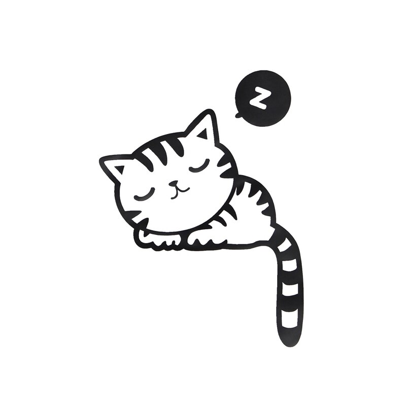Sktn Diy Zwarte Kat Muurstickers Grappige Leuke Kat Schakelaar Stickers Muurstickers Thuis Woonkamer Slaapkamer Badkamer Thuis Decoratie: Type A