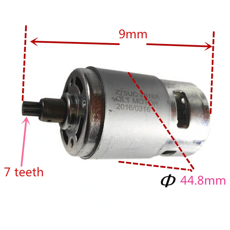 7 Teeth RS-775 Large torque High-power motor 775 DC16V 20V 21.6 24V 25V For Impact Wrench Power Tools Electrical Drill