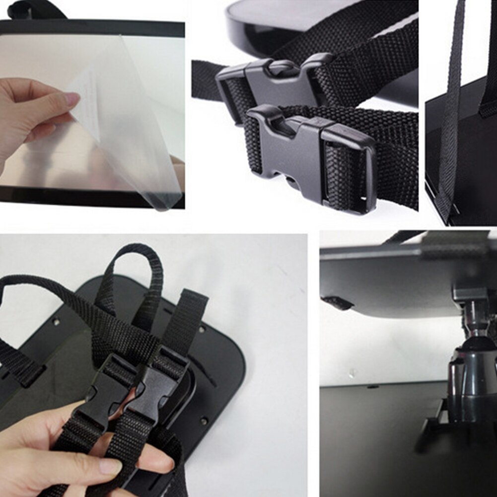 Kids Rotation Rear View Car Large 360 Degree Facing Infant Care Interior Baby Mirror Shatterproof Adjustable Angle Back Seat