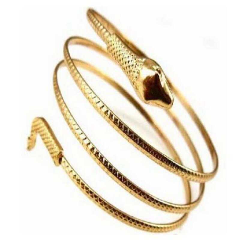 Punk Bracelet Snake Spiral Upper Arm Cuff Bracelet Armlet Armband Bangle Jewelry 2 color