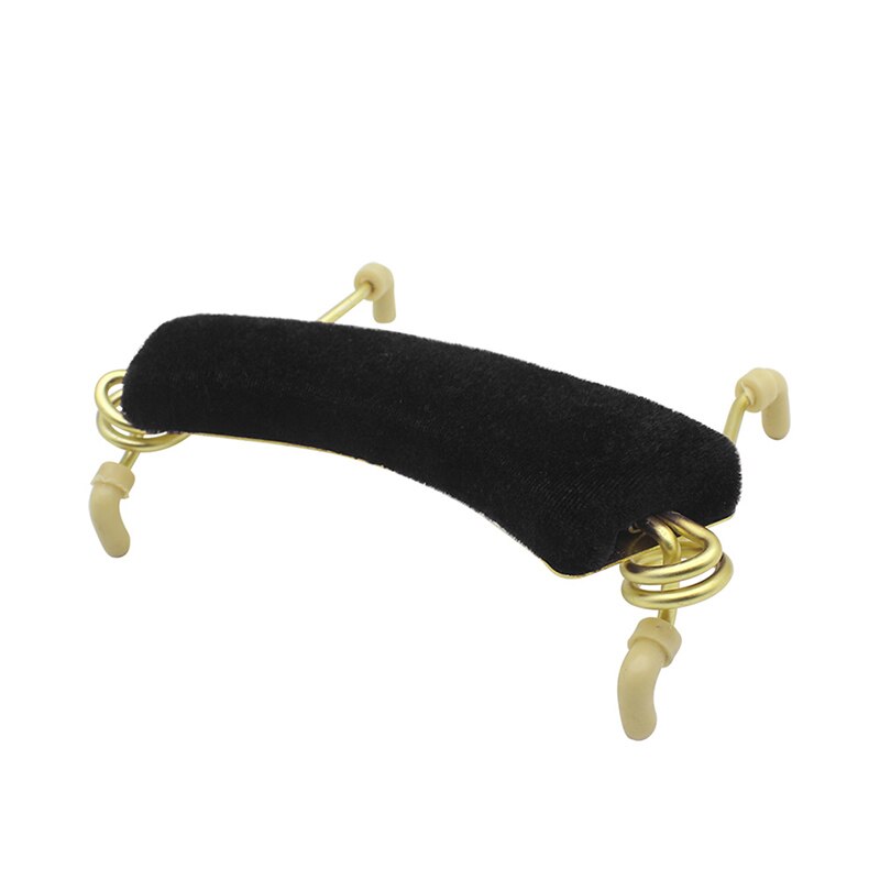 Verstelbare Universele Viool Schoudersteun Metal Padded Voor 3/4 4/4 Fiddle Viool Onderdelen &amp; Accessoires: black