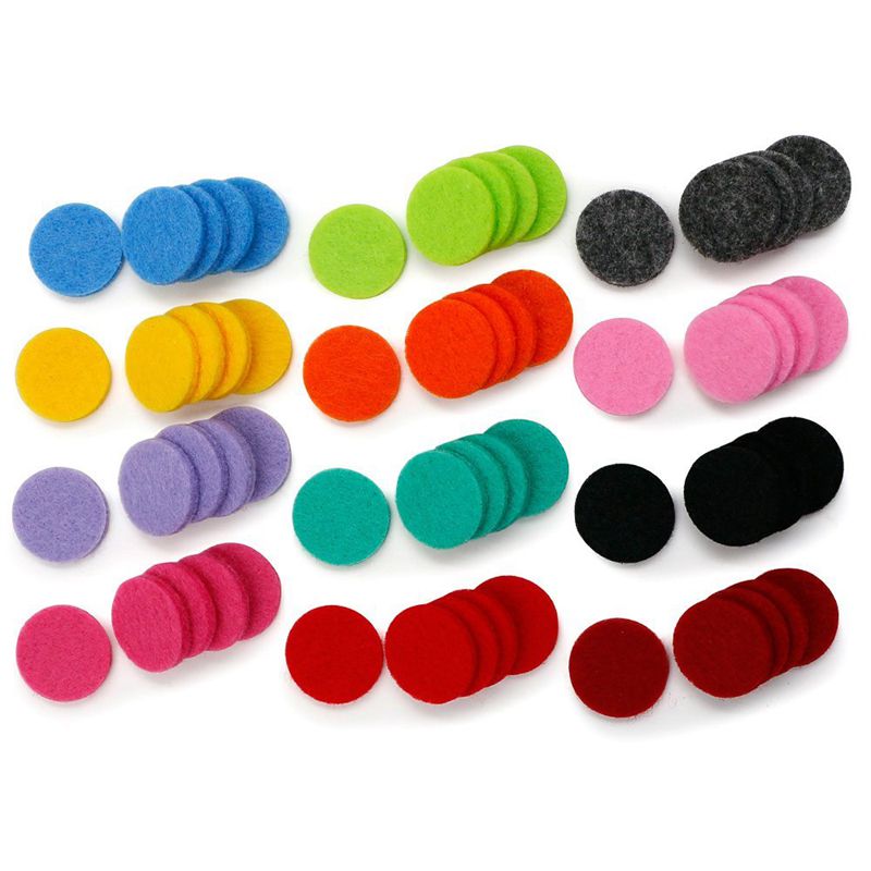 30mm vervangende navulpads ((60 stuks) voor etherische olie diffuser ketting voor 30mm aroma roestvrijstalen medaillonhangers