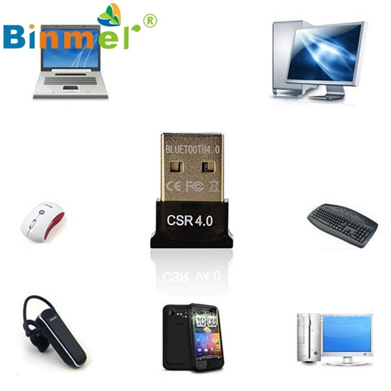 Beautiful Gitf 100% Brand Mini USB Bluetooth V4.0 Dongle Dual Mode Wireless Adapter For Laptop PC price Dec18