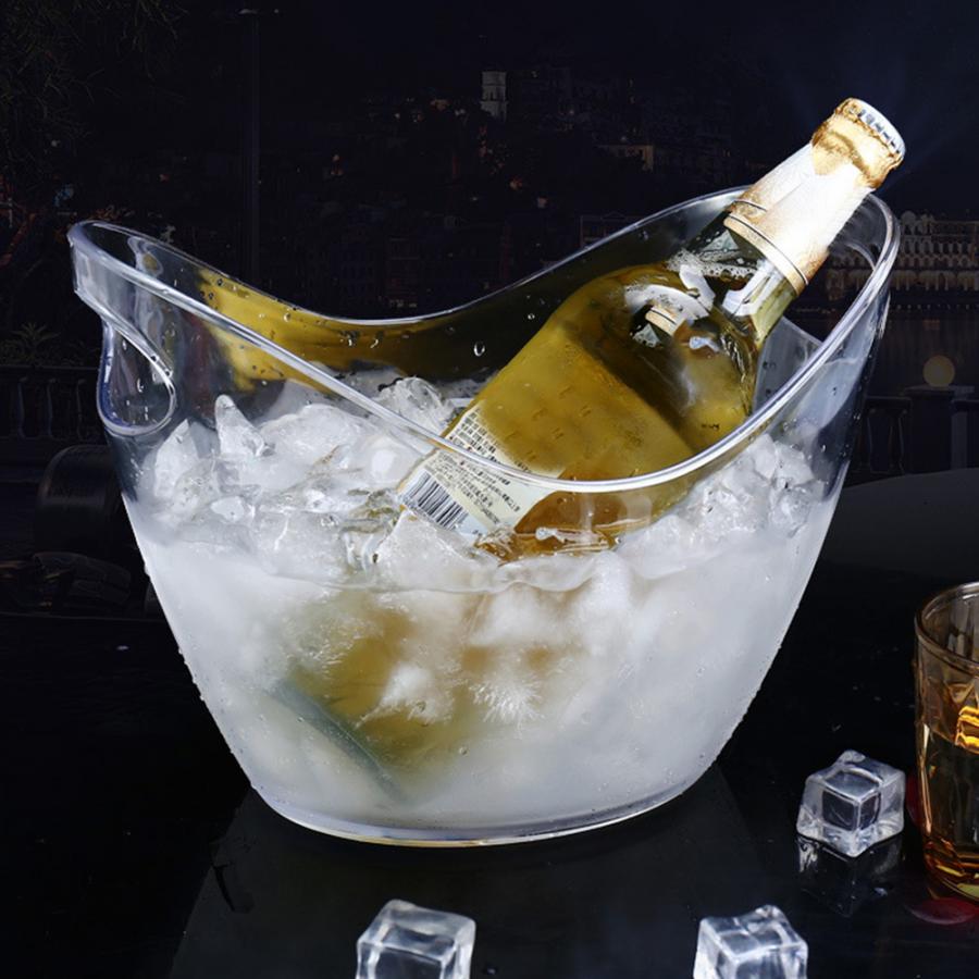 Barware akryl isbeholder champagne isspand med håndtag ktv forsyninger barware vin cocktail ølværktøj