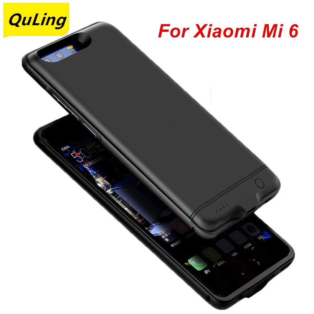 QuLing – coque de chargeur de batterie 6000 Mah pour Xiaomi Mi 6, Power Bank