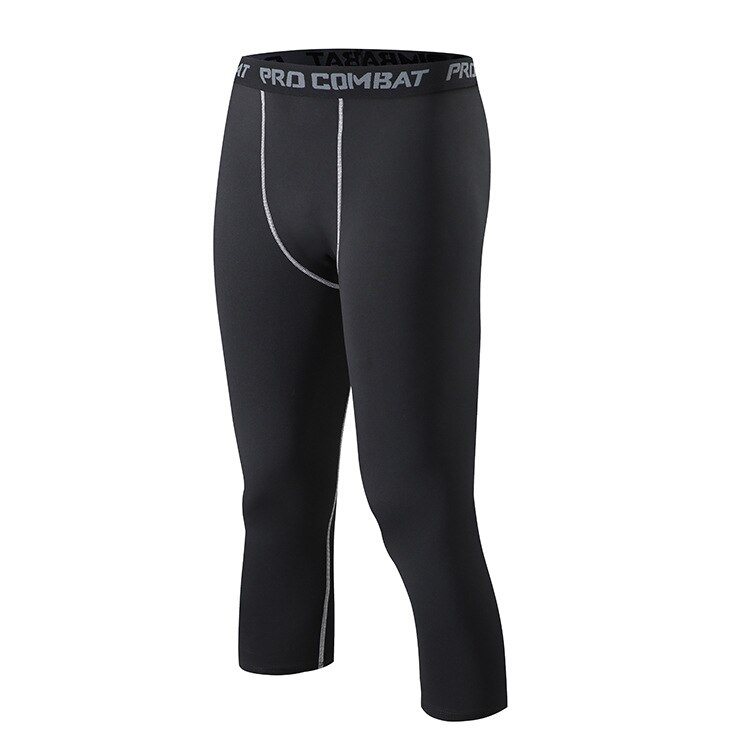 Four seasons outdoor fitness running tight Capris men's basketball football sports fast dry close fitting Leggings for men