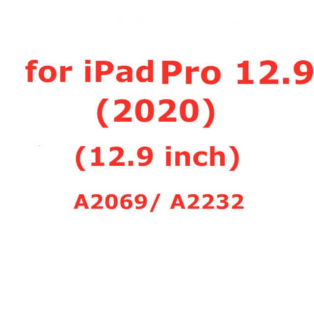 Anti-caída de caso para iPad aire 3 9,7 2 Mini 4 2 3 5 suave funda de silicona TPU para iPad Pro 10,5 11 12,9: For iPad Pro 12.9