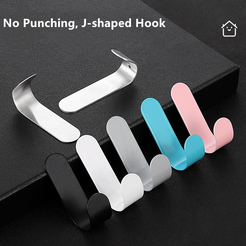 Multifunktionel vægophængningskrog bag døren nøglekrog kludbøjleholder badeværelseshåndklædeholder køkkenbeslag hyldekrog