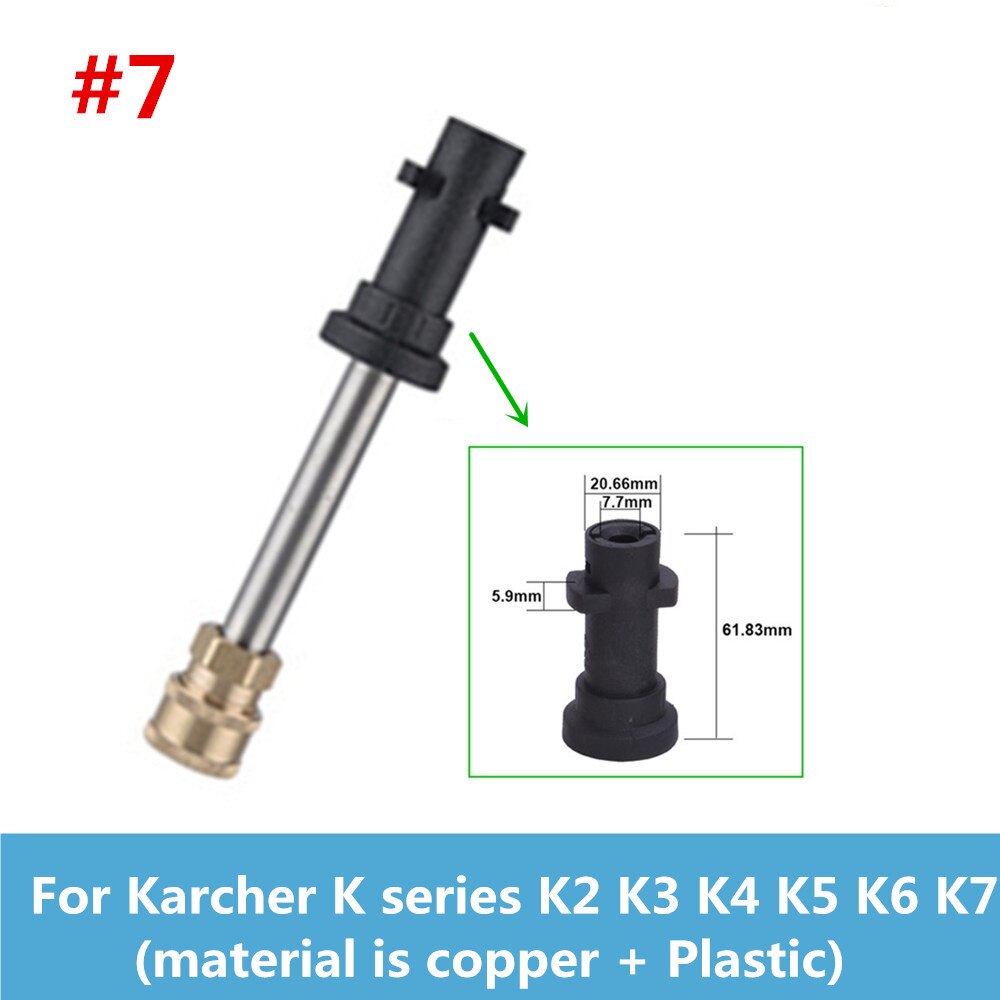 Hnyrusy przedłużacz lanca G1/4 "szybka złączka do myjka ciśnieniowa Adapter do Karcher Interskol LAVOR: Type 7