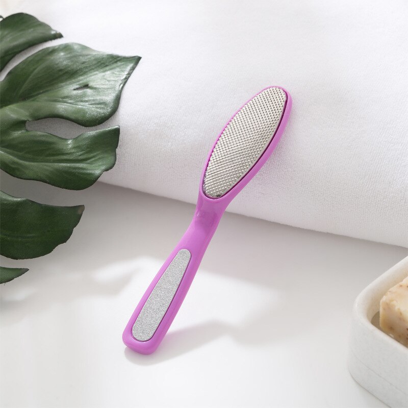 Râpe à pied professionnelle Double face, râpe à pied, râpe à peaux mortes dures, élimination des callosités, lime de pédicure, râpe à talon, outils de soins des pieds: WHITE