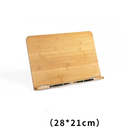 Tablette de lecture réglable, support de livre de cuisine, maison, salle d&#39;étude, pliable, Pages, serre-livres de cuisine fixe, étagère en bois: S   28x21cm