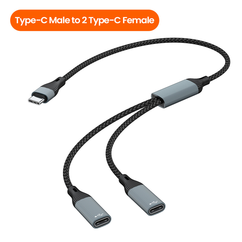 USB Type C HUB Meerdere splitteradapter OTG-gegevensoverdracht 3/2 poort USB Power Oplaadhub Kabelconnectoradapter: WHITE