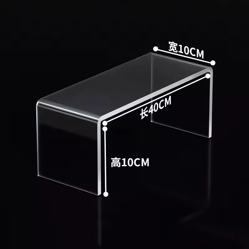 Klare Acryl-Regal, Schreibtisch-Vitrine, Schallwand, Kleiderschrank, Kühlschrank, geschichtete Trennwand, Kosmetik, Spielzeug, Parfüm, Lagerregal: Lila