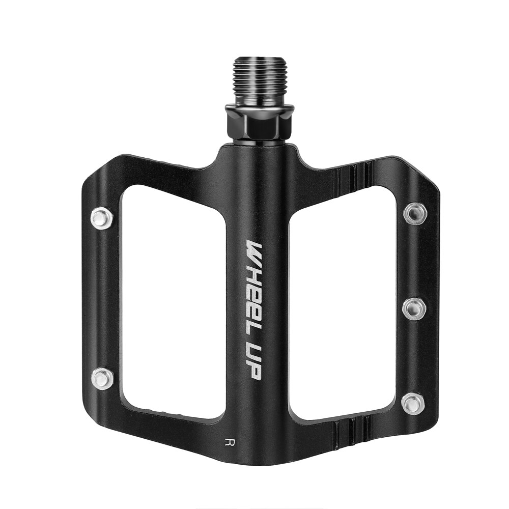 Pedales antideslizantes para bicicleta de montaña, de aleación de aluminio y fibra de nailon con volante y soporte para 2 uds.