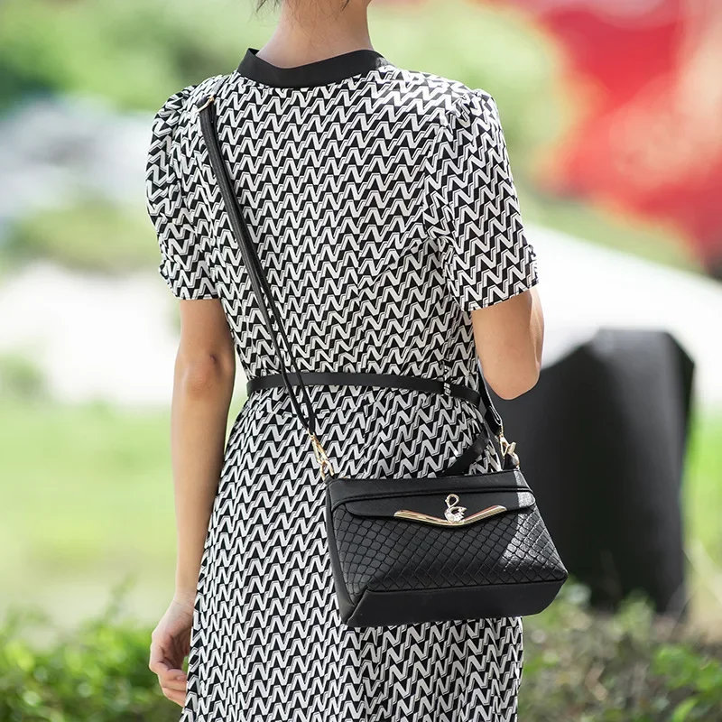 Tassen Dames Dames Tassen Mode Casual Houndstooth Crossbody Wisseltassen Kleine Vierkante Tassen