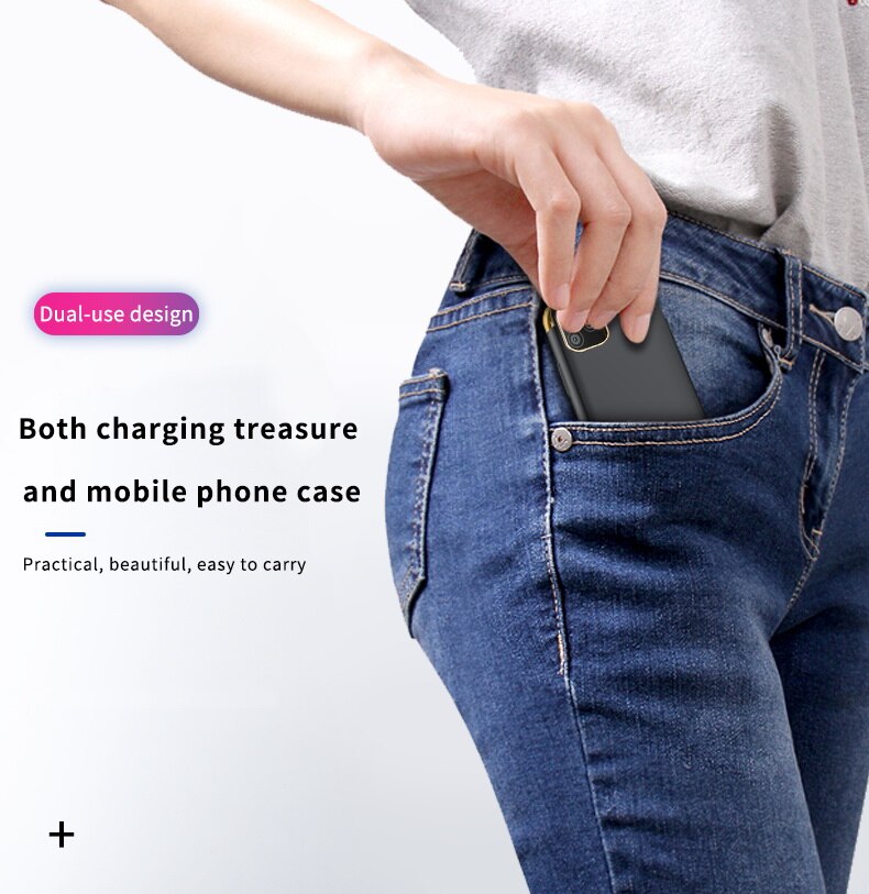 Power Bank Case for iPhone 12 Portable Battery Power Charger Cover For iPhone 12 Backup Phone Battery Charger Case