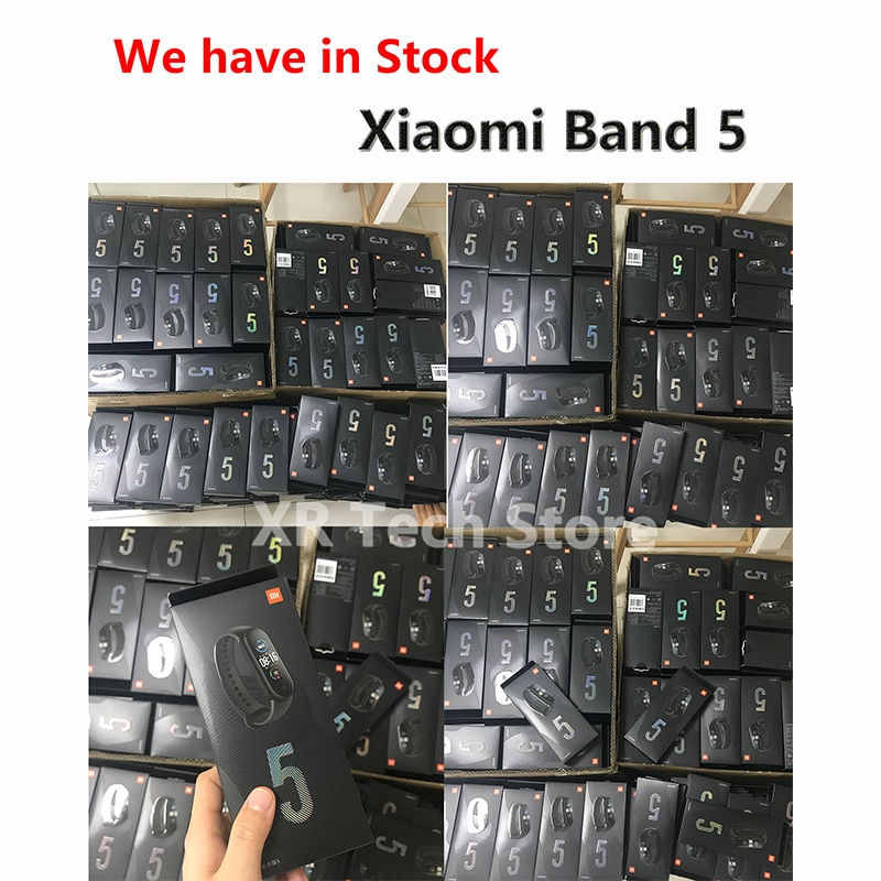 Xiaomi Mi Band 5 Smart Bracelet AMOLED Touch Screen Miband 5 Smartband Fitness Wristband Bluetooth Sport Waterproof Smart Band