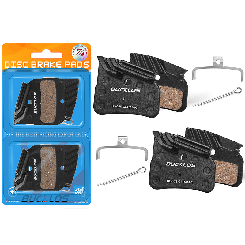 1/2pairs Ceramic Brake Pads N03A N04C Bicycle Pads for DEORE XTR XT BR-M9120 M8120 BR-M7120 Hydraulic Brake Pads with Cooling: Yellow