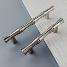 64mm/96mm Bamboo Style Furniture Hardware Handle Kitchen Cabinets Sliding Door Knob Drawer Wardrobe Cupboard Push Pulls Handles