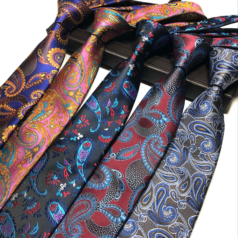 Mens Ties Classic Skinny Cashew Pattern Floral Ties For Men Casual Party Formal Business Wedding Necktie(Tie21-Tie37)