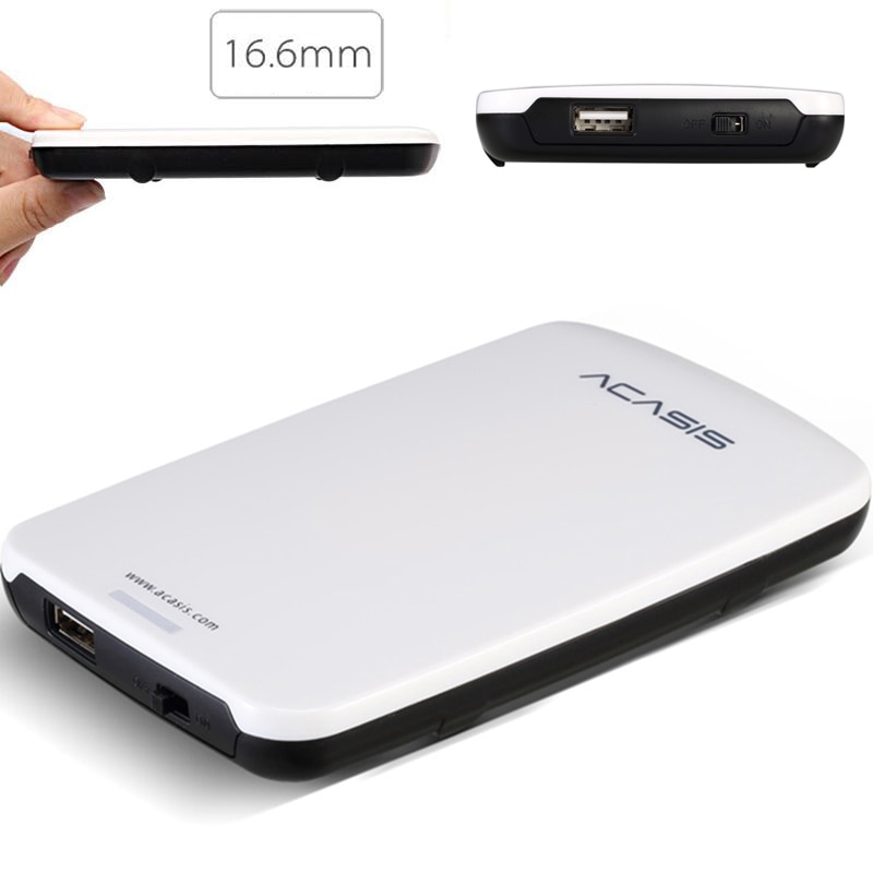 ACASIS-disque dur externe usb 2.0 FA-05U de 2.5 pouces, Interface SATA boîtier de disque dur, avec câble,