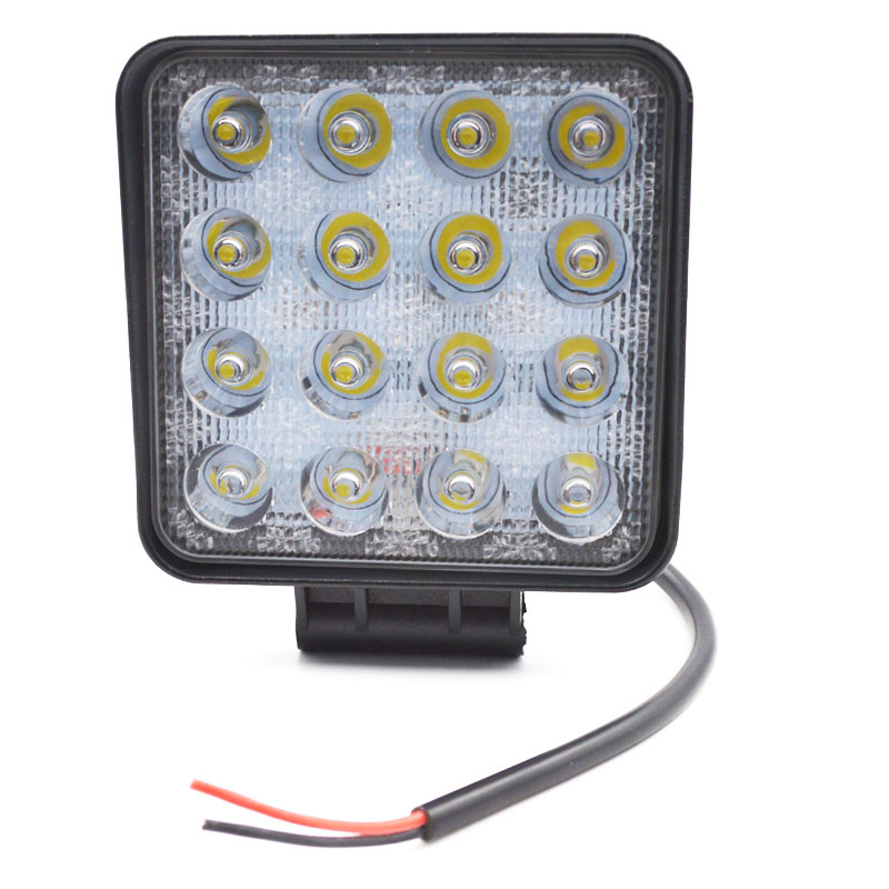 2x 4 inch auto 48w led werklamp 12v led tractor werklampen led rijlicht off-road 4 x 4 mistlamp 48w led werklamp spot flood: Spotbundel