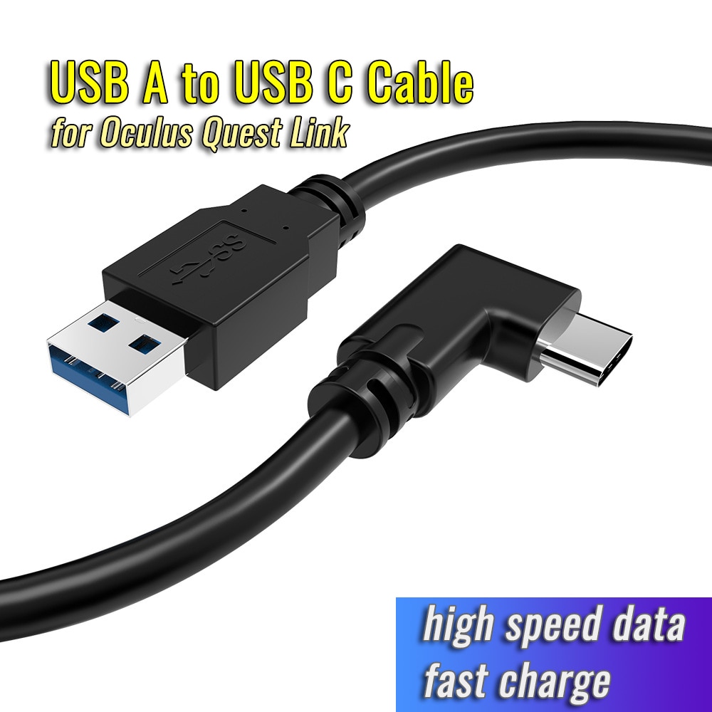 Usb C Kabel Voor Oculus Quest Link Kabel High Speed Data Overdracht En Snel Opladen Kabel Compatibel Voor Oculus Quest & Gaming Pc