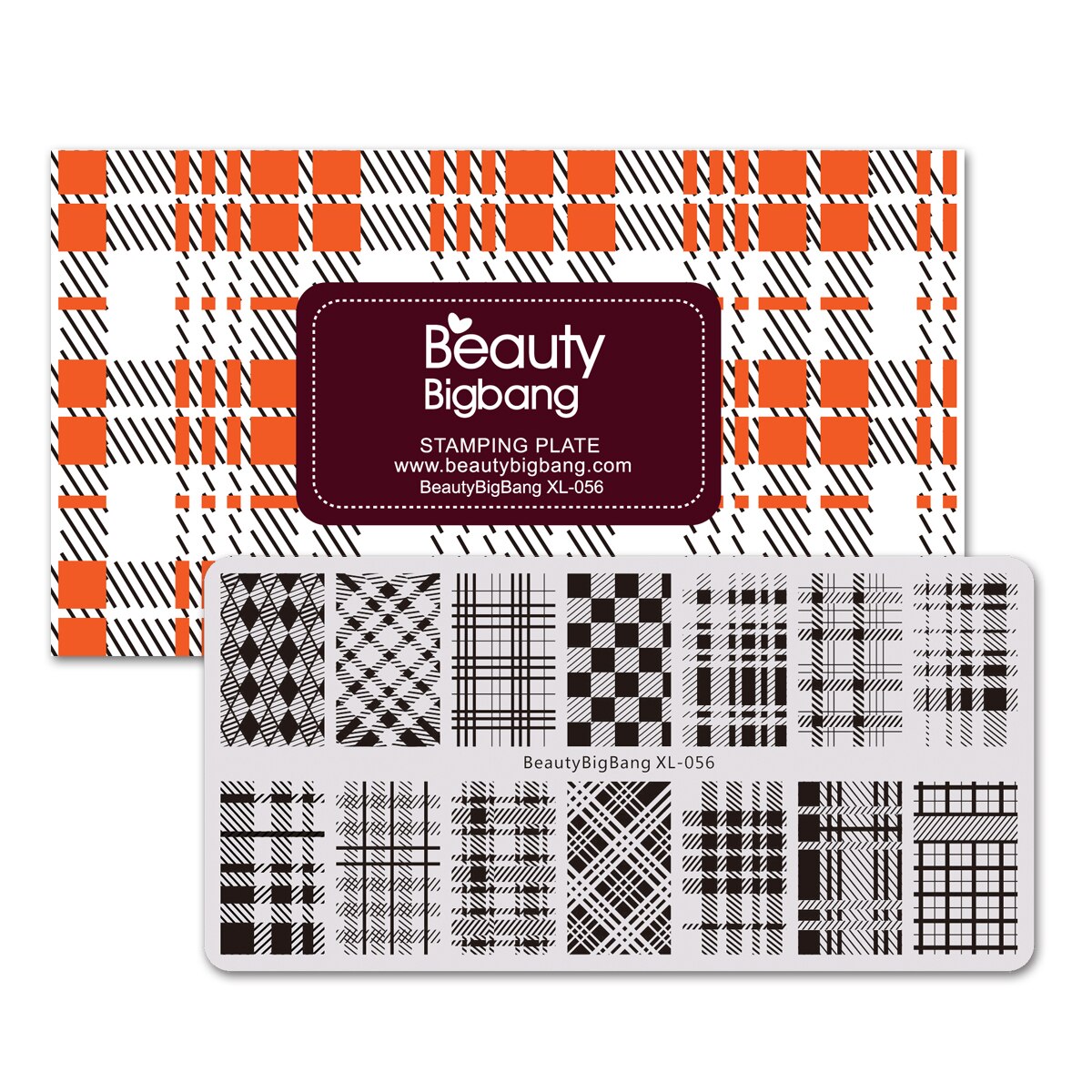 Beautybigbang Nail Stamping Plates Set 10 PCS XL-031-XL-070 Words Flower Animal Geometry Tree Ring Style Image Nail Art Template