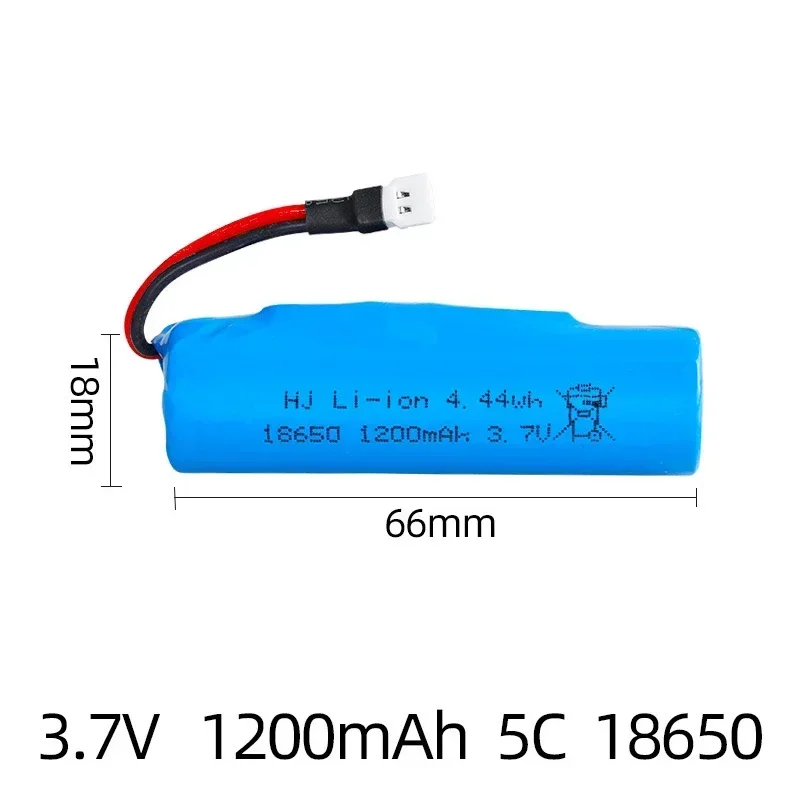 18650 paquetes de baterías Lipo 3,7 V 1200mah para coche de juguete Rc helicóptero aviones Baot tanque camión motocicletas batería de litio recargable