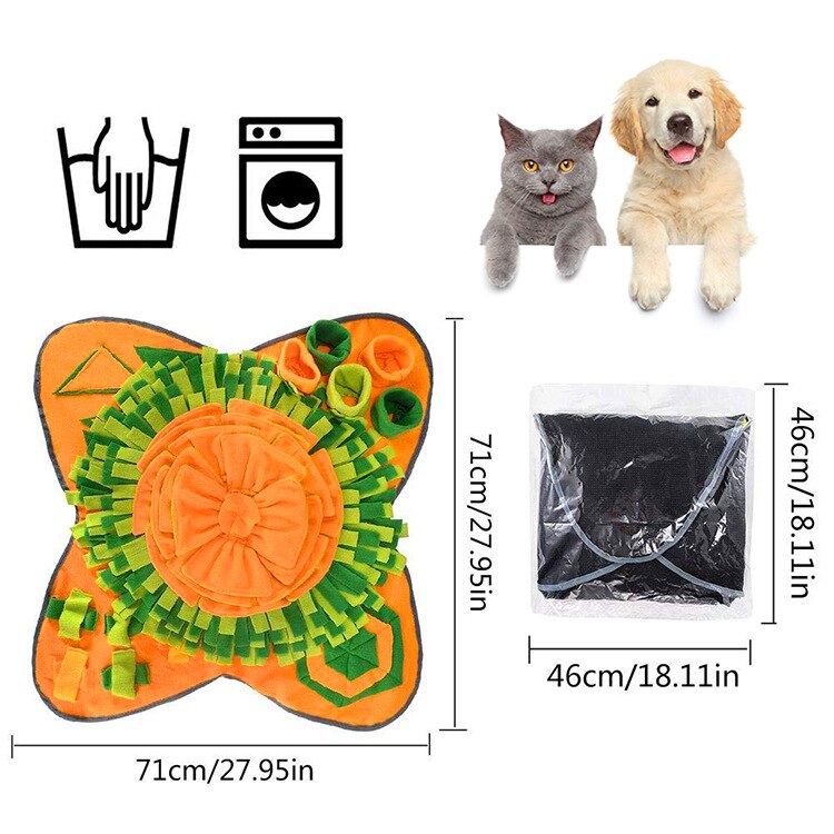Hondenpuzzelspeelgoed, Interactief Hondenvoer Puzzel Feeder Speelgoed voor IQ-training Verminder Verveling Angst Kleurrijk Ontwerp Slowfeeder voor Honden Puppies Kat, Verstikking Voorkomen(Blauw