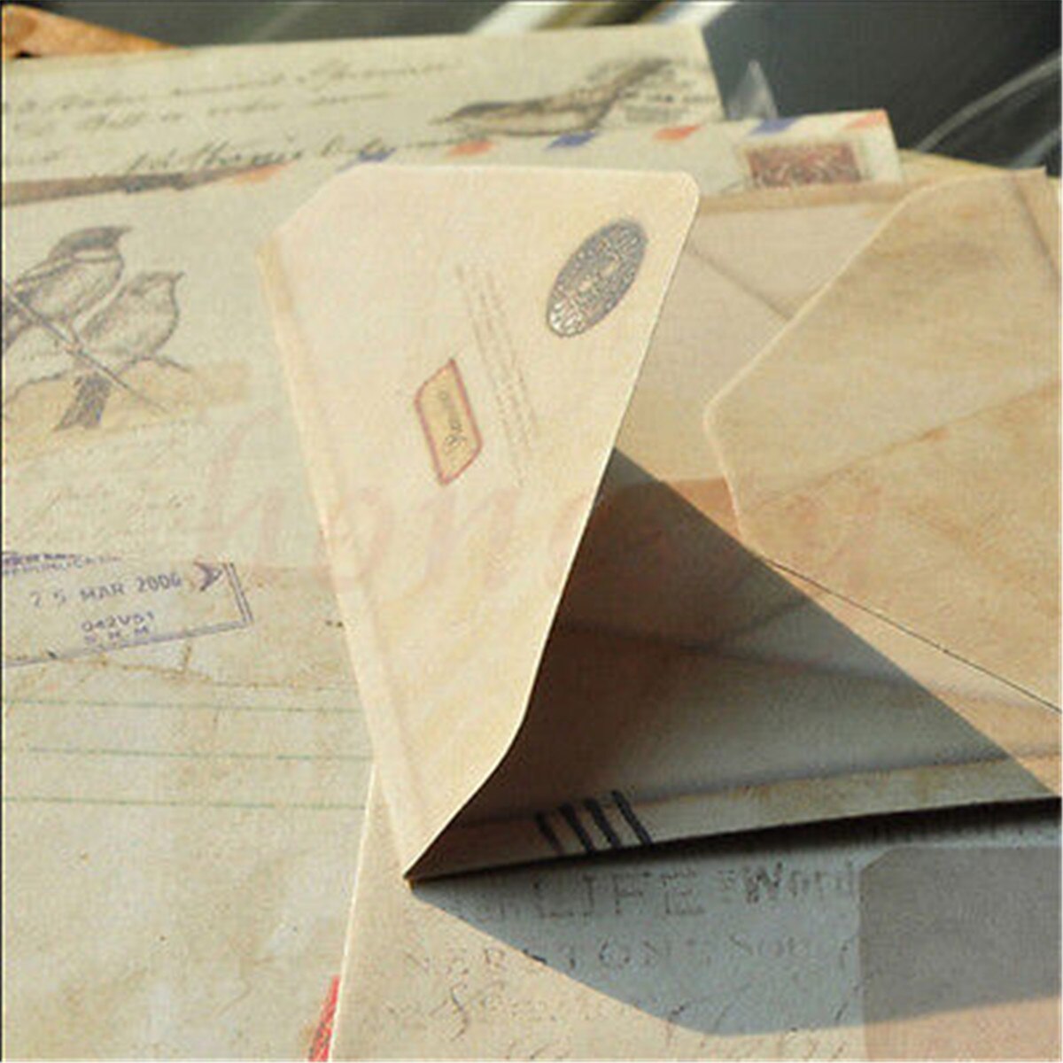 12pcs Mini Paper Ancient Envelope Vintage Home Office Stationery Craft