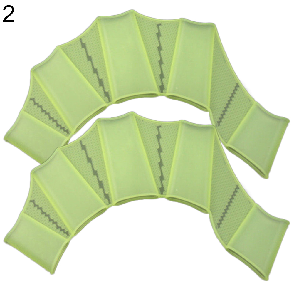 1 Paar Kinderen Volwassen Siliconen Hand Paddle Flippers Zwemmen