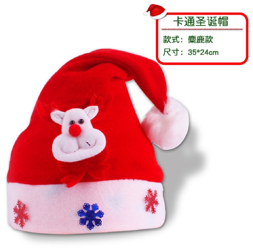 Christmas Hats 9 Types Santa Claus Hat Chrismas Xmas Adults Kids Unisex: J
