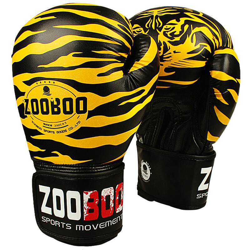Suitable for fighting boxing matches ZOOBOO MUAY THAI PU LEATHER BOXING GLOVES FOR MEN WOMEN TRAINING IN MMA GRANT BOX