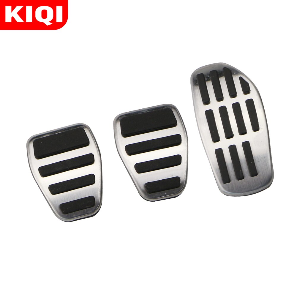 KIQI-pedales de coche para Nissan Qashqai J11, piezas de repuesto, Pedal de freno de combustible de Gas, cubiertas de pedales de descanso, -
