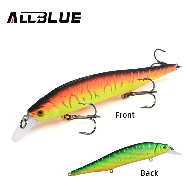 ALLBLUE KITETSU 115SP Wobbler Suspend Fishing Lure 115mm 15.4g Hard Plastic Minnow Pike Bass Perch Artificial Bait Tackle: Yellow