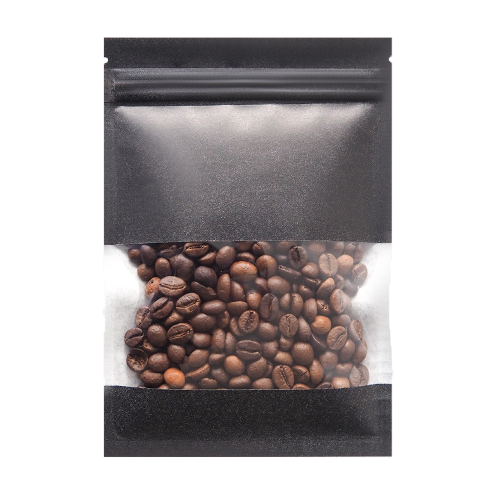 100 Stuks Bruin Wit Kraftpapier Zip Lock Bag Met Doorzichtig Venster Zelfzegel Scheur Inkeping Stofdichte Verpakking Zakjes Voor Voedsel Snack: S / Rood