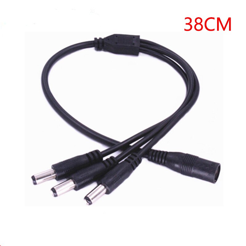 Dc 1 to 2/3/4/5/8 power split splitter kabel 2.1*5.5mm for cctv kamera sikkerhet dvr tilbehør led lys stripe