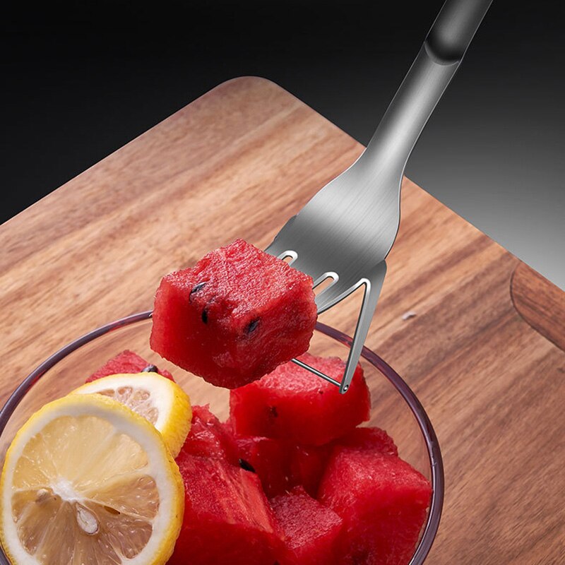 Wonderlife Watermelon Cutter Slicer Melon Cutter Fruit Segmentation Watermelon Corer Cantaloupe Cutting Seeder Slicer
