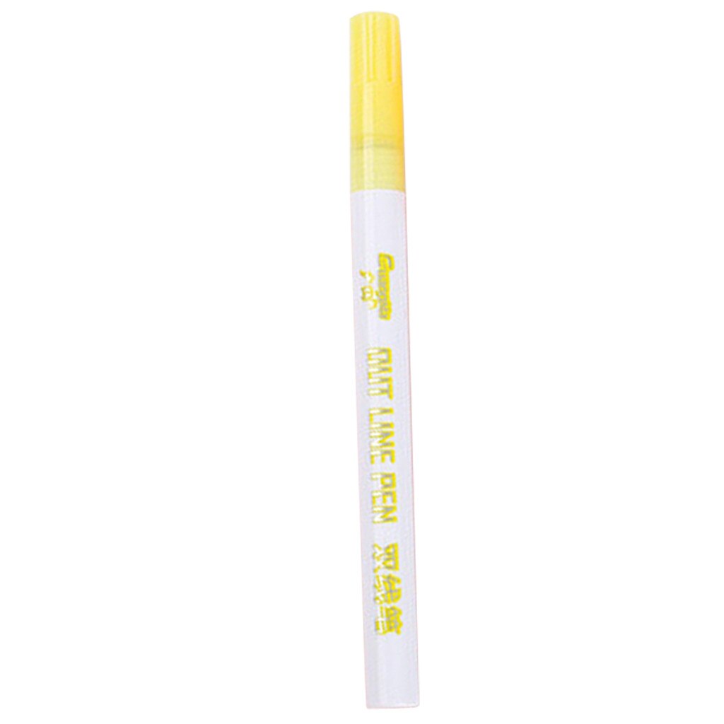 Card Writing Drawing Double Lines Outline Pen Out Line Pen Fine Liner Marker Calligraphy Lettering Scrapbooking Pen#p7: Yellow 