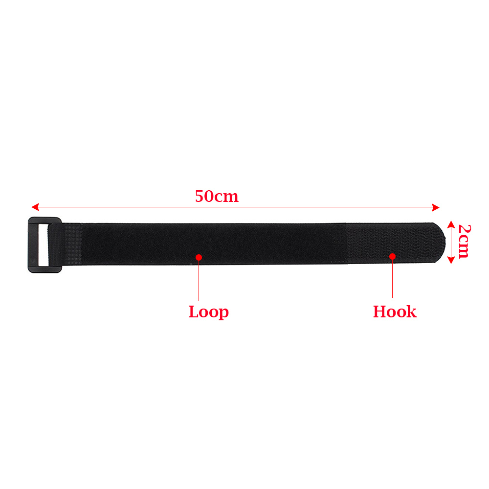 10 PCs 20*500mm Nylon Hook &amp; Loop Strap Cable Self-adhesive Tie Bicycle Strap Multil Purpose Reusable Fastening Cable Ties