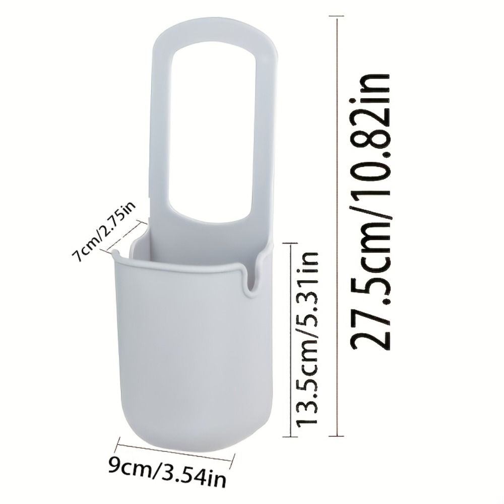 Simpatici portabicchieri in silicone di grande capacità portatile passeggino portabicchieri borsa portaoggetti per bottiglie sacchetti per bottiglie d'acqua con faccia di cartone animato