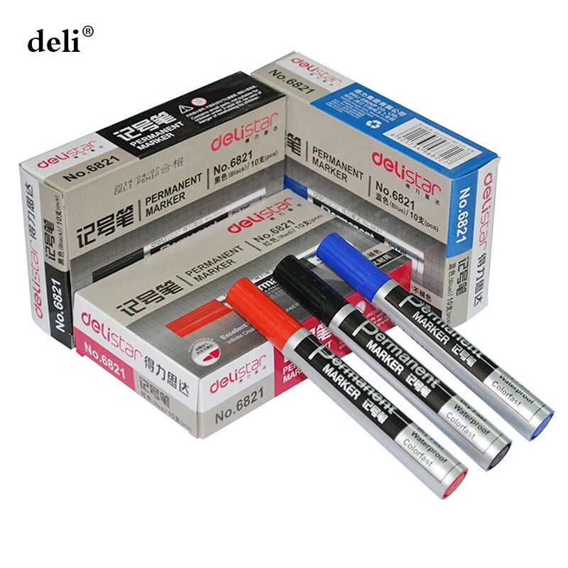 Waterproof permanent art Marker pen Thick head pen markers paint marker sharpie book sketch Cartoon Graffiti 10 pcs/Lot