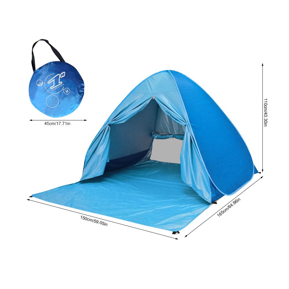 Beach Tent Ultralight Folding Tent Pop Up Automatic Open Tent Family Tourist Fish Camping Anti-UV Fully Sun Shade