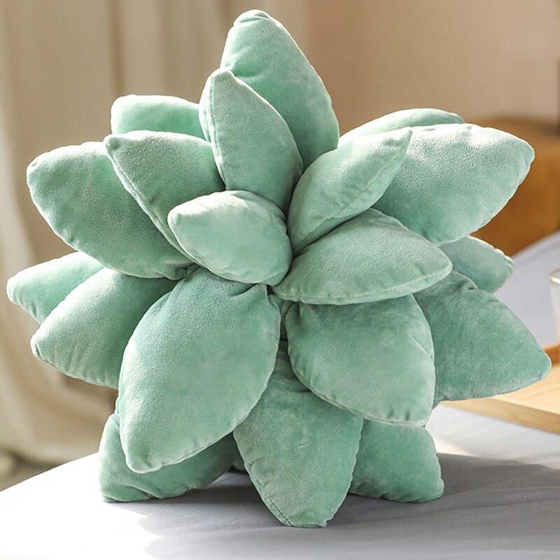 Almohada suculenta de Cactus para decoración del hogar, almohada bonita de suculentas para el jardín o los amantes verdes, para la habitación o el dormitorio