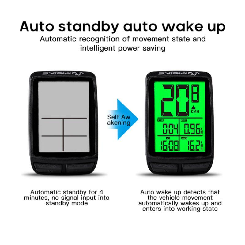 Contachilometri ciclismo computer bici G + tachimetro portato senza fili cronometro MTB impermeabile con schermo LCD digitale