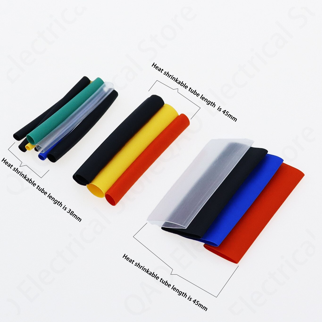 580pcs Wrap Wire Cable Insulated Polyolefin Heat Shrink Tube Ratio Tubing Insulation Shrinkable Tubes