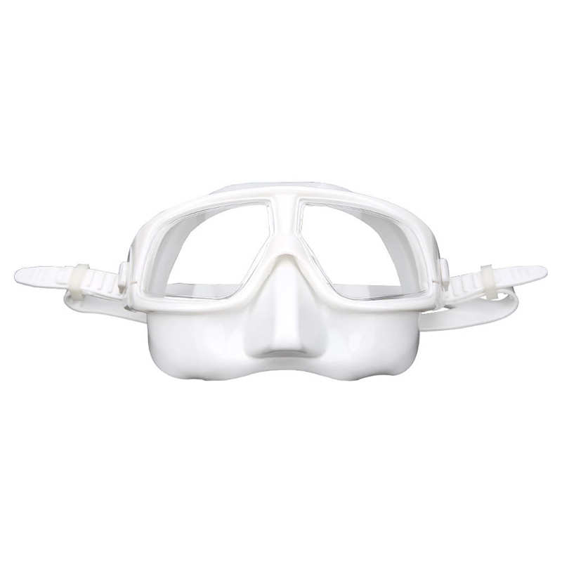 Duiken Bril Siliconen Duikbril Professionele Anti‑fog Comfortabele Waterdichte Snorkeluitrusting Duikbril: White