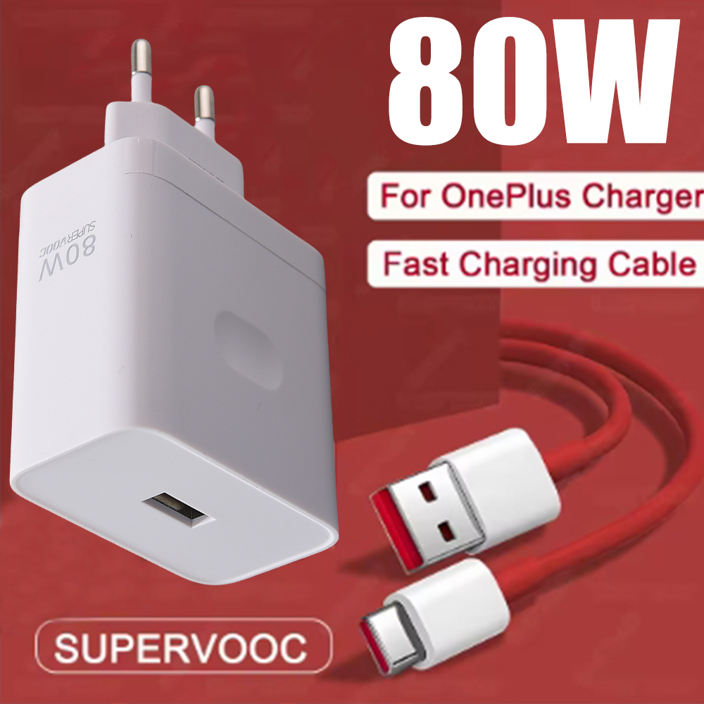 Oneplus 80w 100w supervooc oplader originele eu snellader voedingsadapter usb-c kabel voor oneplus 1+  nord 5 4 ce5 13r ace 5 pro: Eu